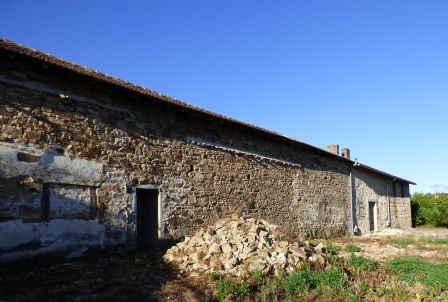 Last year the derelict outbuildings on the north side of the farmhouse were demolished.