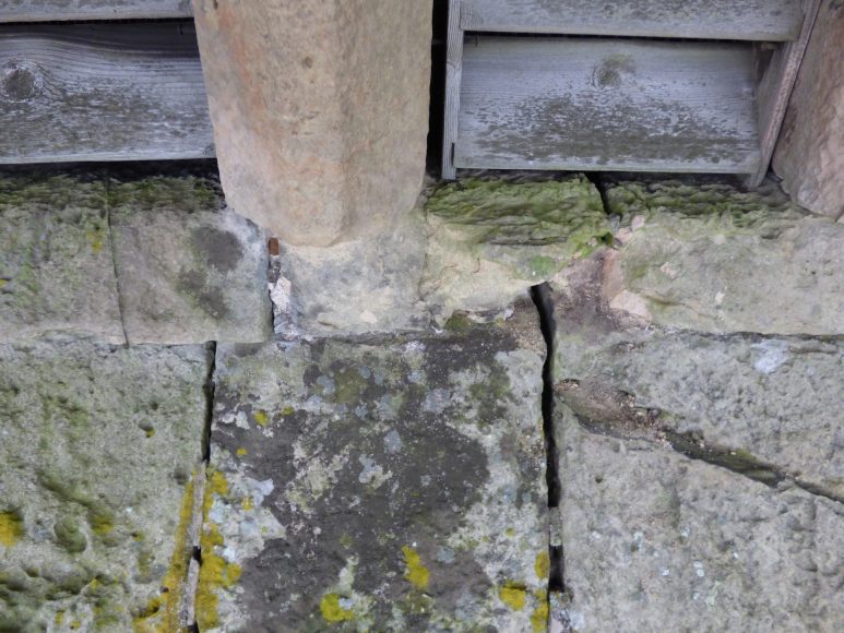 Detail of cement pointing